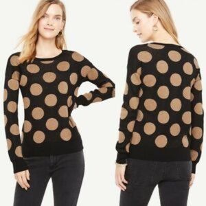 Ann Taylor | Polka Dot Shimmer Sweater